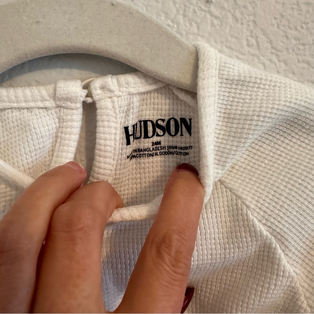Hudson Baby Gray Vest And A Long Sleeve White T-shirt Set. Size 24 M. - Picture 14 of 16